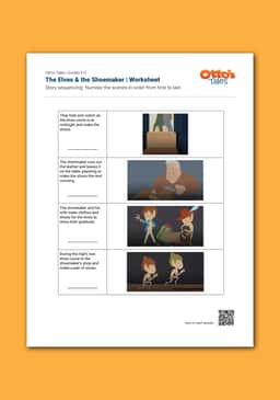 "Otto's Tales: The Elves & the Shoemaker" Worksheet