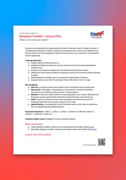 "Leo & Layla: Benjamin Franklin" Lesson Plan