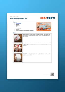 "Craftory: Wild West Cardboard Hat" Instructions