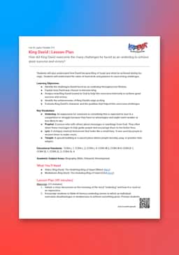 "Leo & Layla: King David" Lesson Plan