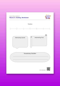 "Guess or Mess: Warren G. Harding" Worksheet