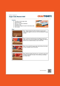 "Craftory: Sugar Cube Western Wall" Instructions