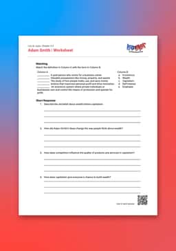 "Leo & Layla: Adam Smith" Worksheet