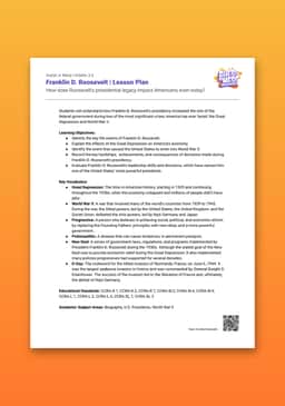 "Guess or Mess: Franklin D. Roosevelt" Lesson Plan