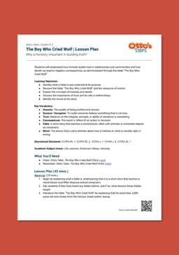 "Otto's Tales: The Boy Who Cried Wolf" Lesson Plan
