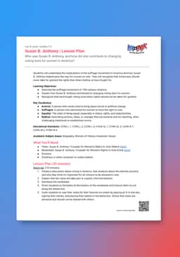 "Leo & Layla: Susan B. Anthony" Lesson Plan