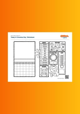 "Otto's Tales: Today Is Columbus Day" Worksheet