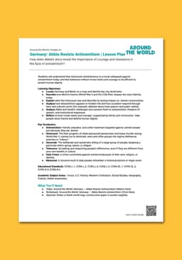 "Germany: Abbie Resists Antisemitism" Lesson Plan