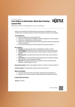 "The Hustle: From Rollers to Real Estate—Black Bear Painting" Lesson Plan