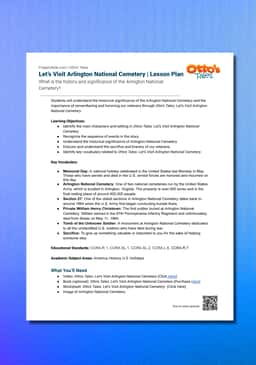 "Otto's Tales: Let's Visit Arlington National Cemetery" Lesson Plan