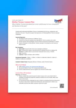 "Leo & Layla: Mother Teresa" Lesson Plan