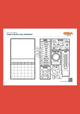 "Otto's Tales: Today Is Mother's Day" Worksheet