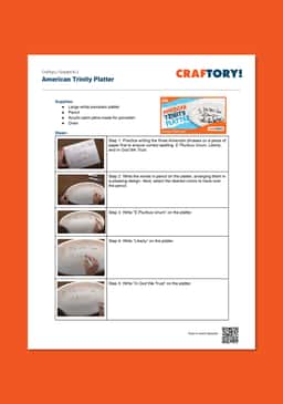 "Craftory: American Trinity Platter" Instructions