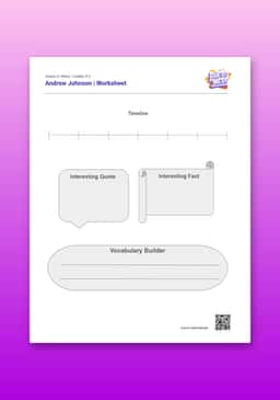 "Guess or Mess: Andrew Johnson" Worksheet