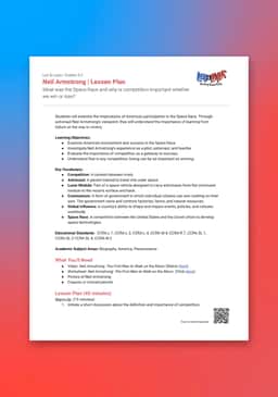 “Leo & Layla: Neil Armstrong” Lesson Plan