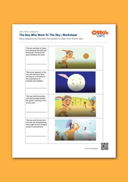 "Otto's Tales: The Boy Who Went to the Sky" Worksheet