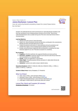 "Guess or Mess: James Buchanan" Lesson Plan