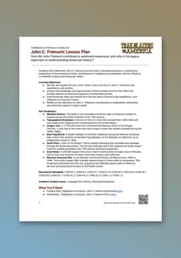 "Trailblazers of America: John C. Fremont" Lesson Plan