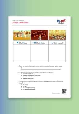 "Leo & Layla: Joseph" Worksheet