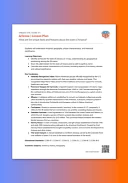 "Unboxed, USA: Arizona" Lesson Plan