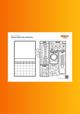 "Otto's Tales: Today Is Father's Day" Worksheet
