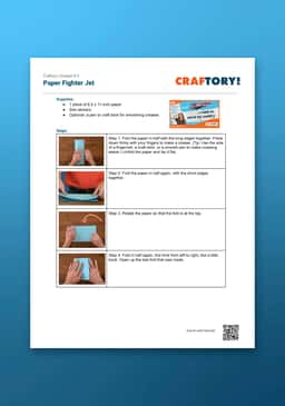 "Craftory: Paper Fighter Jet" Instructions
