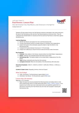 "Leo & Layla: Paul Revere" Lesson Plan