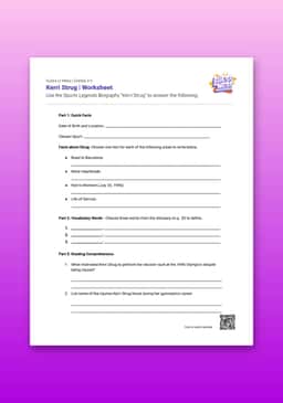 "Guess or Mess: Kerri Strug" Worksheet