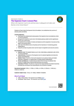 "Street Smarts: The Supreme Court" Lesson Plan