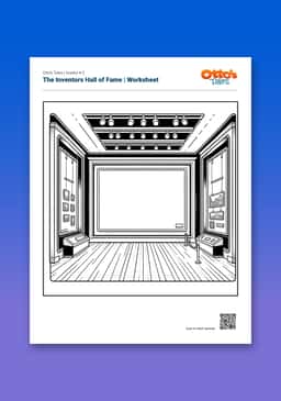"Otto's Tales: Let's Visit the National Inventors Hall of Fame" Worksheet