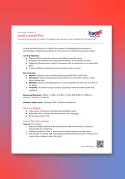 "Leo & Layla: Jacob" Lesson Plan