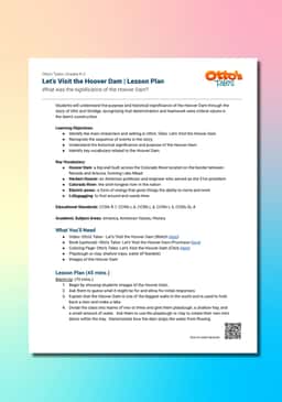 "Otto's Tales: Let's Visit the Hoover Dam" Lesson Plan