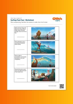 "Otto's Tales: Surfing Past Fear" Worksheet