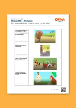 "Otto's Tales: Chicken Little" Worksheet