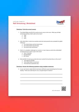 “Leo & Layla: Neil Armstrong” Worksheet