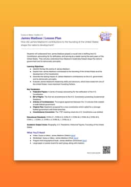 "Guess or Mess: James Madison" Lesson Plan
