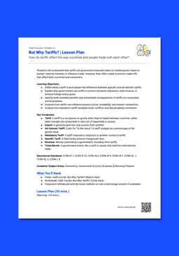 "Cash Course: But Why Tariffs" Lesson Plan
