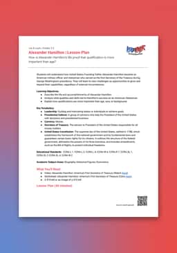 "Leo & Layla: Alexander Hamilton" Lesson Plan
