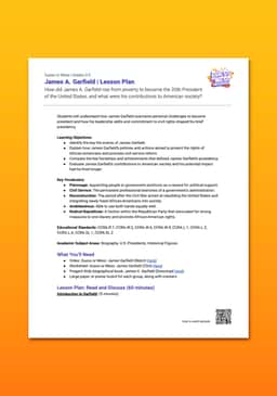 "Guess or Mess: James A. Garfield" Lesson Plan