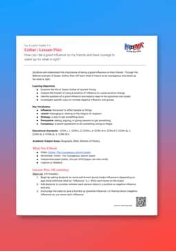 "Leo & Layla: Esther" Lesson Plan
