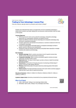 "Cash Course: Trading to Your Advantage" Lesson Plan