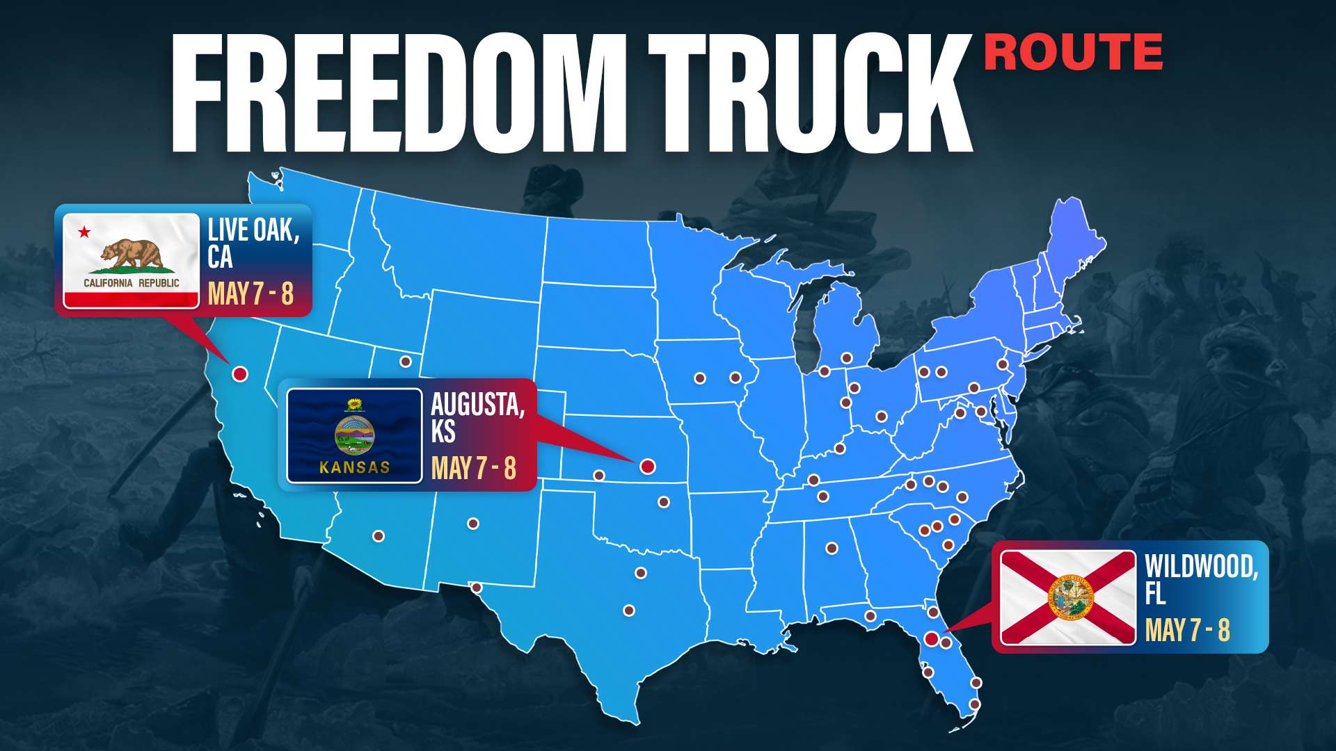 America 250 Freedom Truck Map Highlight--34