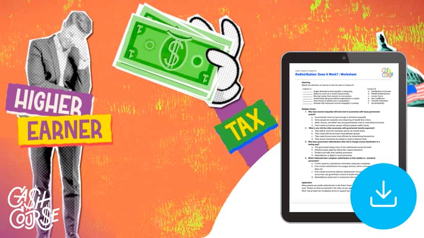 "Cash Course: Redistribution: Does It Work?" Worksheet
