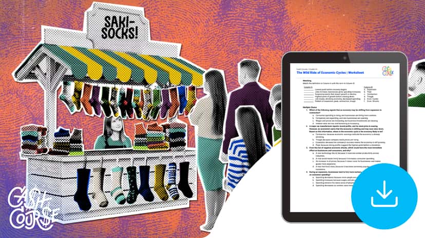 "Cash Course: The Wild Ride of Economic Cycles" Worksheet