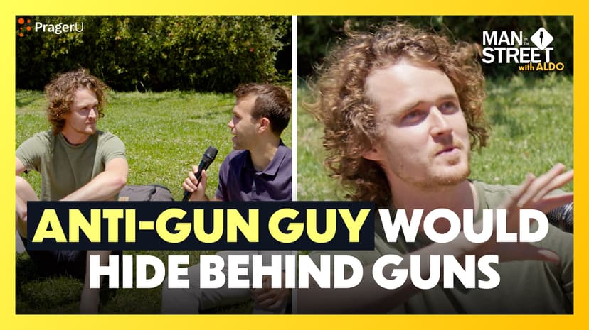 Anti-Gun Advocate Can't Handle This Question