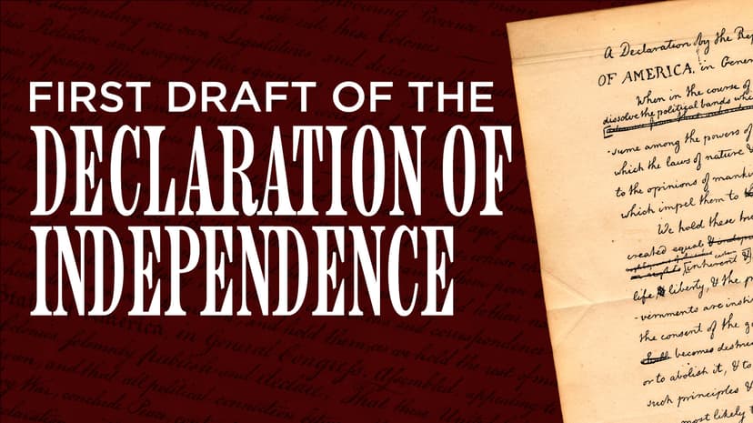 Draft of the Declaration of Independence