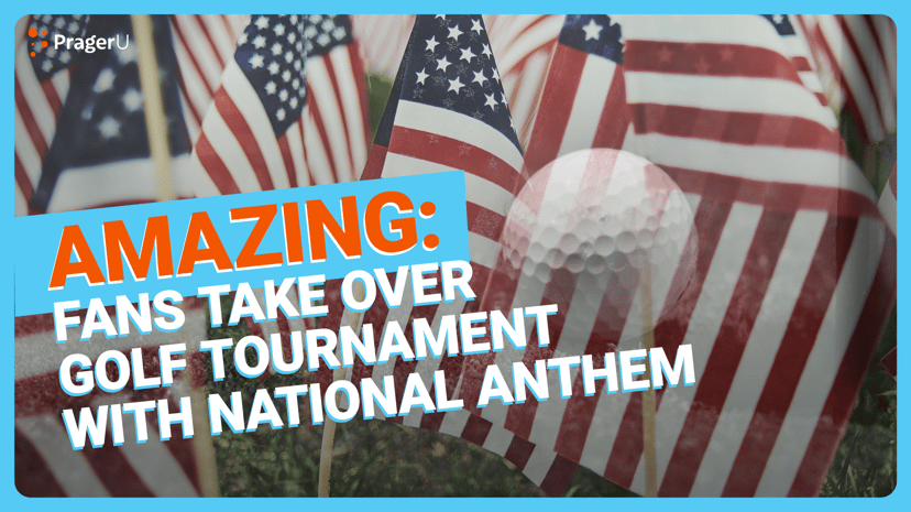 Fans Sing the National Anthem at Ryder Cup